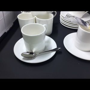 Royal Worcester cups, saucers and spoons